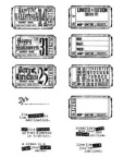 Tim Holtz Large Cling Rubber Stamp Set