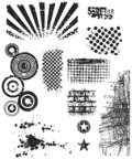 Tim Holtz Large Cling Rubber Stamp Set