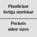 Plastfickor Övriga storlekar