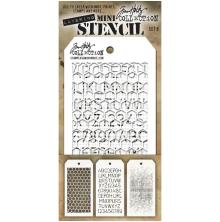 Tim Holtz Mini Layered Stencil Set 3/Pkg - Set 8