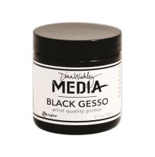 Dina Wakley MEdia Gesso 118ml Jar - Black