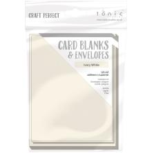 Tonic Studios Craft Perfect Cards & Envelopes A2 - Ivory 9254E