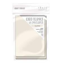 Tonic Studios Craft Perfect Cards & Envelopes A6 - Ivory 9267E