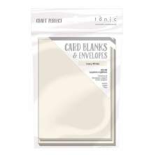 Tonic Studios Craft Perfect Cards &amp; Envelopes A6 - Ivory 9267E