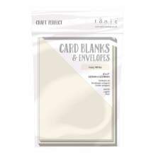 Tonic Studios Craft Perfect Cards &amp; Envelopes 5X7 - Ivory 9280E