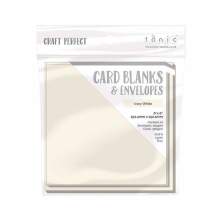 Tonic Studios Craft Perfect Cards &amp; Envelopes 6X6 - Ivory 9292E