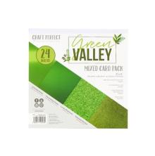 Tonic Studios Craft Perfect 6x6 Card Pack - Green Valley 9393E
