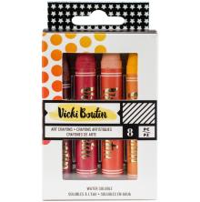 Vicki Boutin Mixed Media Oil Pastel Art Crayons 8/Pkg - #1 Warm
