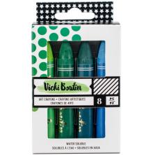 Vicki Boutin Mixed Media Oil Pastel Art Crayons 8/Pkg - #2 Cool