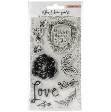 Crate Paper Acrylic Clear Stamps 10/Pkg - Fresh Bouquet