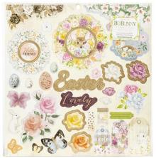 BoBunny Chipboard Stickers 12X12 - Garden Grove UTGENDE