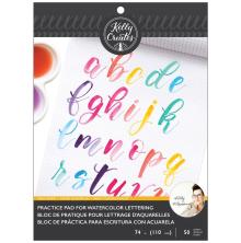 Kelly Creates Watercolor Brush Lettering Paper Pad 8.5X11 - Practice Pad GridUTG