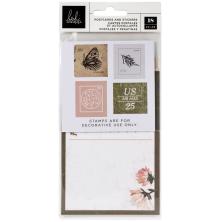 Heidi Swapp Postcards &amp; Stamps 18/Pkg - Storyline Chapters UTGENDE