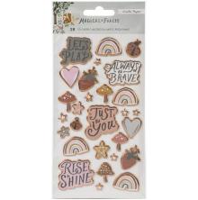 Crate Paper Puffy Stickers 28/Pkg - Magical Forest UTGENDE