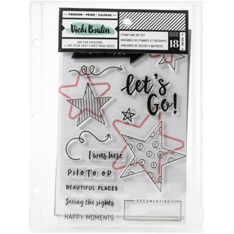 Vicki Boutin Mixed Media Stamps & Dies - Lets Go