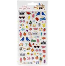 Amy Tangerine Mini Puffy Stickers 77/Pkg - Picnic In The Park