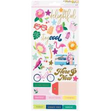 Dear Lizzy Cardstock Stickers 69/Pkg - Here &amp; Now