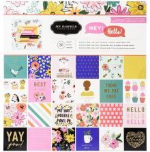 Jen Hadfield Single-Sided Paper Pad 12X12 36/Pkg - Hey, Hello UTGENDE