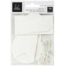 Heidi Swapp Embossed Tag Kit 12/Pkg - Art Walk UTGENDE