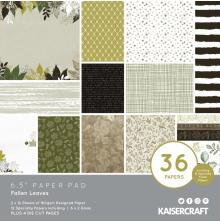 Kaisercraft Paper Pad 6.5X6.5 40/Pkg - Fallen Leaves