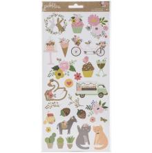 Pebbles Cardstock Stickers 6X12 62/Pkg - Lovely Moments Icons UTGENDE