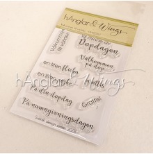 hnglar &amp; Wings Clear Stamps - Vlkommen till vrlden A7