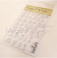 hnglar &amp; Wings Clear Stamps - Konturalfabet