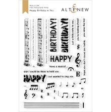Altenew Clear Stamps 6X8 - Happy Birthday to You