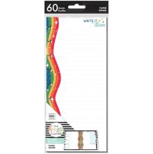 Me &amp; My Big Ideas CLASSIC Half Sheet Note Paper 60/Pkg - Rainbow Vibes