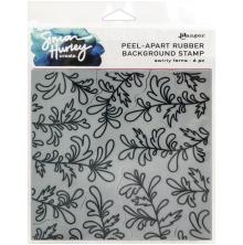 Simon Hurley create. Background Stamp 6X6 - Swirly Ferns