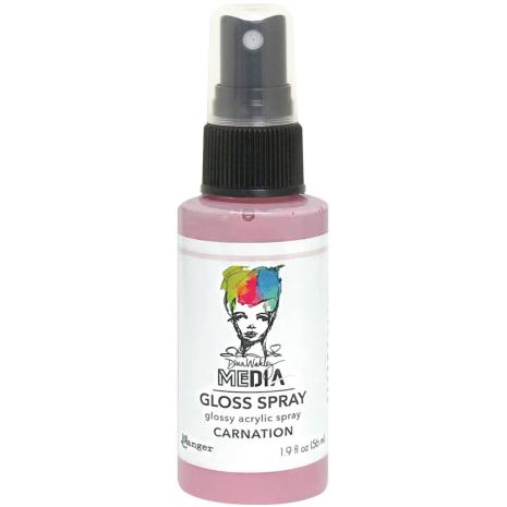 Dina Wakley MEdia Gloss Spray 56ml - Carnation