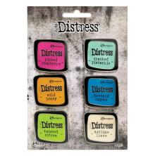 Tim Holtz Distress Enamel Collector Pin Set 6/Pkg - Set 1