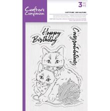 Crafters Companion Photopolymer Stamp - Cattitude UTGENDE