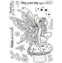 Gemini Character-Over-The-Edge Stamp &amp; Die - May Your Day Sparkle