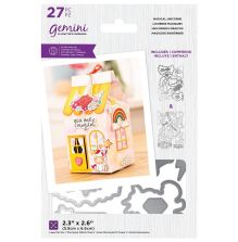 Gemini Decorative Box Stamp &amp; Die - Magical Unicorns