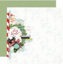 Simple Stories SV North Pole Double-Sided Cardstock 12X12 - Dear Santa UTGENDE