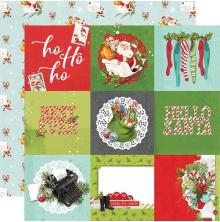 Simple Stories SV North Pole Double-Sided Cardstock 12X12 - 4X4 Elements UTGEND