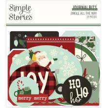 Simple Stories Bits &amp; Pieces Die-Cuts 39/Pkg - Jingle All The Way Journal UTGEN