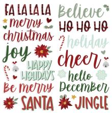 Simple Stories Foam Stickers 37/Pkg - Jingle All The Way UTGENDE