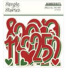 Simple Stories Bits &amp; Pieces Die-Cuts 44/Pkg - Number Bits UTGENDE