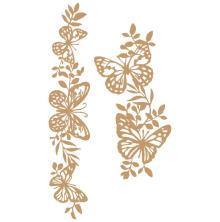 Prima Laser Cut Chipboard 2/Pkg - Butterfly Borders