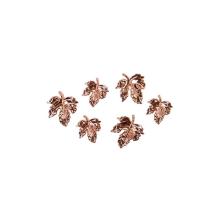 Prima Metal Charms 6/Pkg - Pumpkin &amp; Spice Leaves UTGENDE