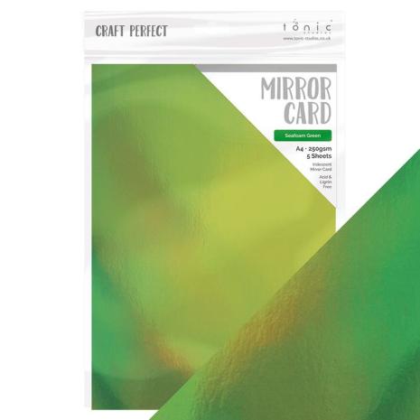 Tonic Studios Craft Perfect Mirror Card A4 - Seafoam Green 9774E