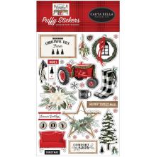 Carta Bella Puffy Stickers - Farmhouse Christmas