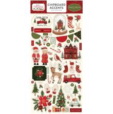 Carta Bella Hello Christmas Chipboard 6X13 - Accents