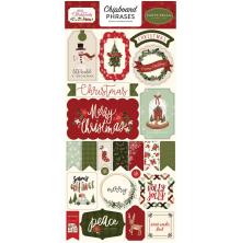 Carta Bella Hello Christmas Chipboard 6X13 - Phrases