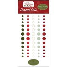 Carta Bella Adhesive Enamel Dots 60/Pkg - Hello Christmas