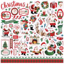 Carta Bella Dear Santa Cardstock Stickers 12X12 - Elements