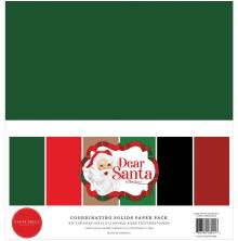 Carta Bella Solid Cardstock 12X12 6/Pkg - Dear Santa