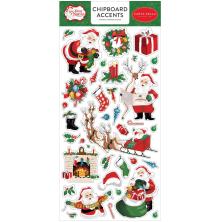 Carta Bella Dear Santa Chipboard 6X13 - Accents